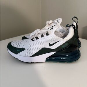 Nike Air Max 270 woman’s Sneakers White and Dark Green